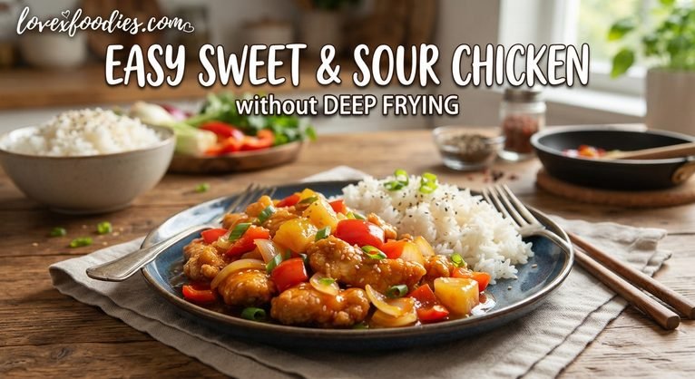Easy Sweet and Sour Chicken Without Deep Frying