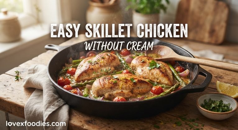 Easy Skillet Chicken Without Cream – A Simple, Flavorful One-Pan Dinner