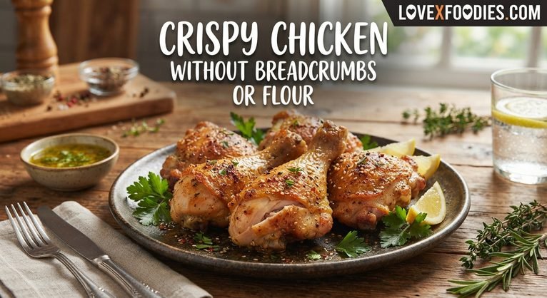 Crispy Chicken Without Breadcrumbs or Flour: Easy, Crunchy, and Delicious