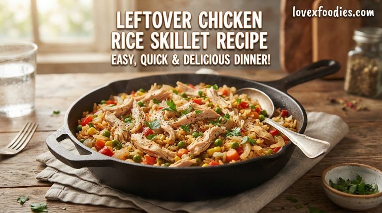 Leftover Chicken Rice Skillet Recipe: An Easy One-Pan Dinner