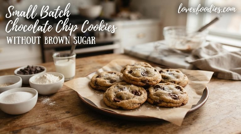 Small Batch Chocolate Chip Cookies Without Brown Sugar
