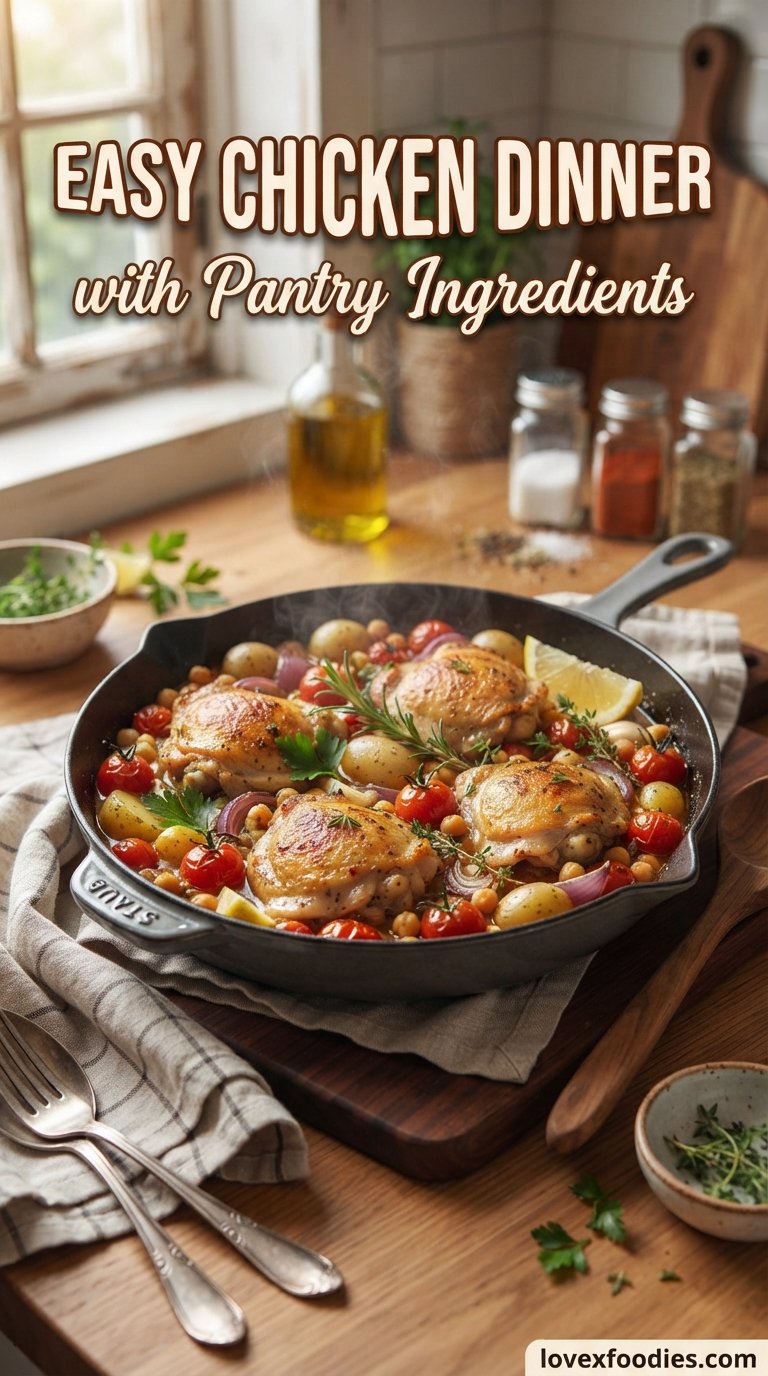 Easy Chicken Dinner with Pantry Ingredients: A Simple, Flavorful One-Pan Recipe